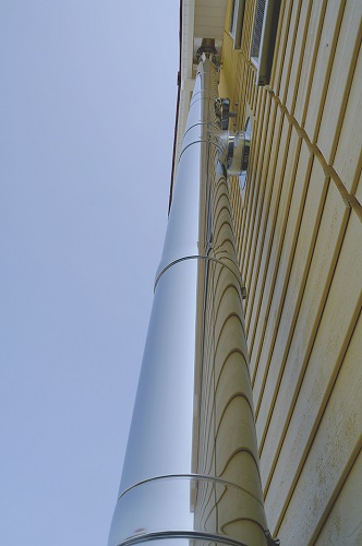Edelstahlschornstein Bausatz Ø 200 mm / doppelwandig / Reuter DW-GREEN