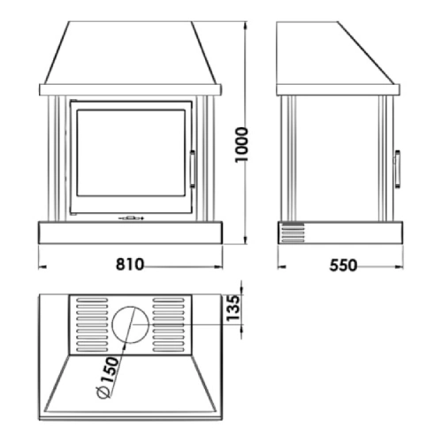 Panadero La Mancha Kaminofen 9,8 kW