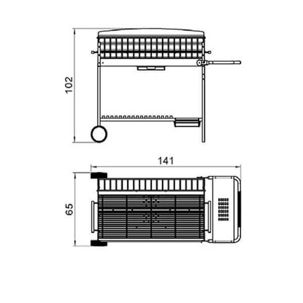 Holzkohlegrill Sunday Apollo 100