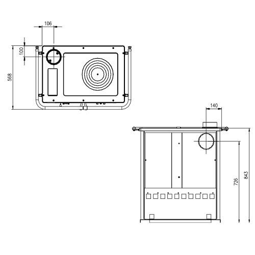 La Nordica Rosetta Sinistra BII Steel Holzherd 7,3 kW