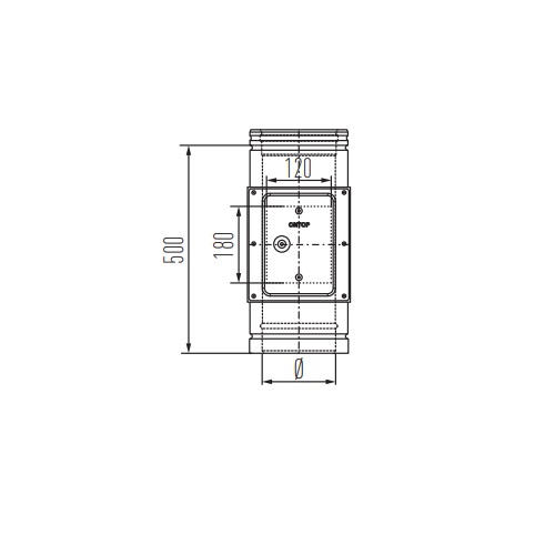 Reinigungselement bis 600° C - doppelwandig - Schiedel Metaloterm MF