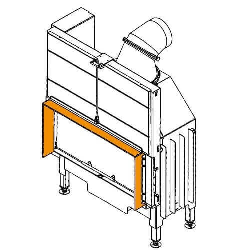 Spartherm - Blendrahmen für Varia 1Vh - 514 mm Kaminzubehör