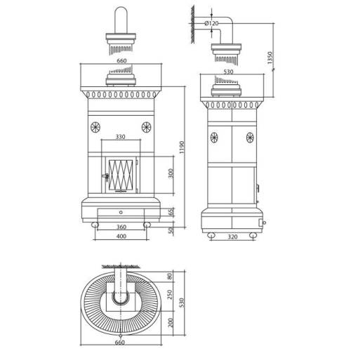 Sergio Leoni Maria Luigia Kaminofen 8,9 kW