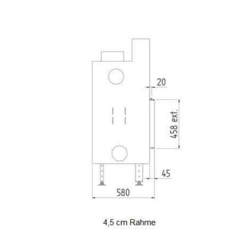 M-Design - 4 Seiten Rahmen für 700H, 850H, 1000H, 1150H Kaminzubehör M-Design - 4 Seiten Rahmen für 700H, 850H, 1000H, 1150H Kaminzubehör