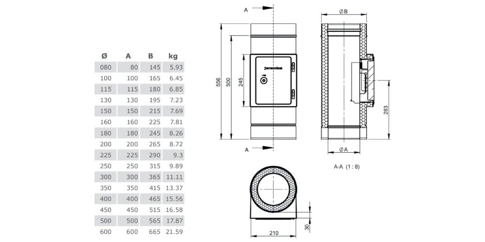 Reinigungselement - doppelwandig - Tecnovis TEC-DW-Classic