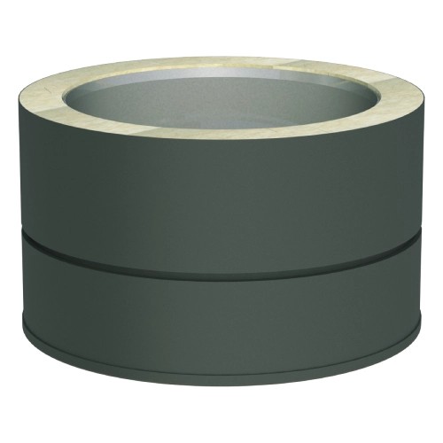 Übergang EW/DW-GREY mit integriertem Wandfutter gerade für FERRO - doppelwandig - Jeremias DW-GREY Übergang EW/DW-GREY mit integriertem Wandfutter gerade für FERRO - doppelwandig - Jeremias DW-GREY