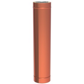 Längenelement 1000 mm aus Kupfer - doppelwandig - Tecnovis TEC-DW-Classic
