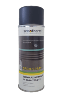 Ofenrohr - TEC-Stahl Senotherm Spraydose - schwarz metallic - Tecnovis TEC-Stahl