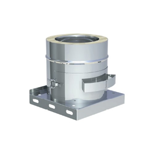 Grundplatte mit herausnehmbarem Rußtopf - doppelwandig - Tecnovis TEC-DW-Classic Grundplatte mit herausnehmbarem Rußtopf - doppelwandig - Tecnovis TEC-DW-Classic