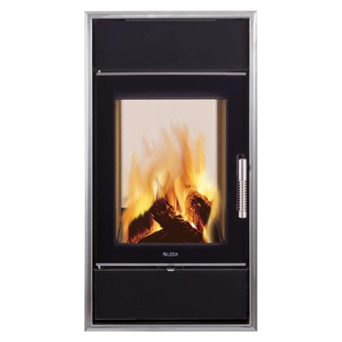 Leda - Frontrahmen für Frontplattenset, Edelstahl, 480 x 890 mm Kaminzubehör