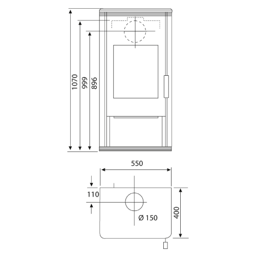 Wamsler Trion-H Kaminofen 8 kW