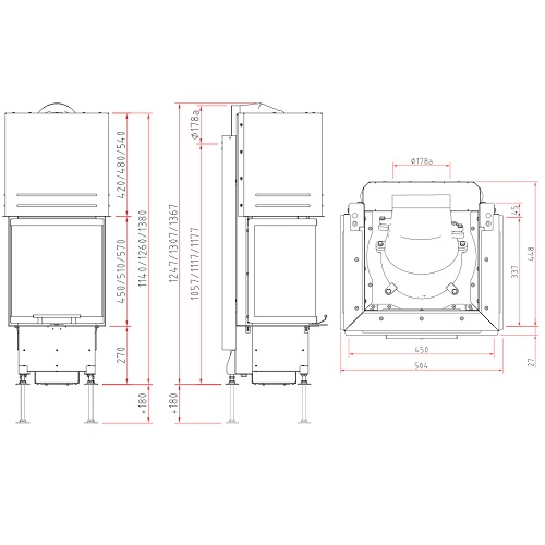 Camina E1 Kaminbausatz 4 kW