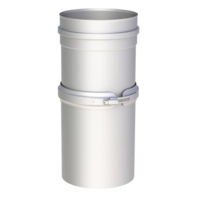 Schiebeelement für Verbindungsleitung 320 - 460 mm - einwandig - Tecnovis TEC-EW-SILVER
