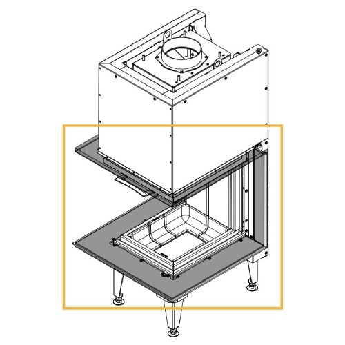 Austroflamm - 75x35x45 S3 2.0 Designrahmen Kaminzubehör Austroflamm - 75x35x45 S3 2.0 Designrahmen Kaminzubehör