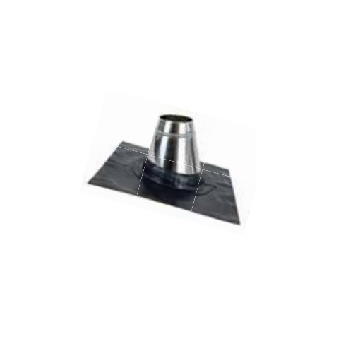 Dachdurchführung 10°-15° mit Wakaflex-Schürze schwarz - doppelwandig - Schiedel Metaloterm MF Dachdurchführung 10°-15° mit Wakaflex-Schürze schwarz - doppelwandig - Schiedel Metaloterm MF