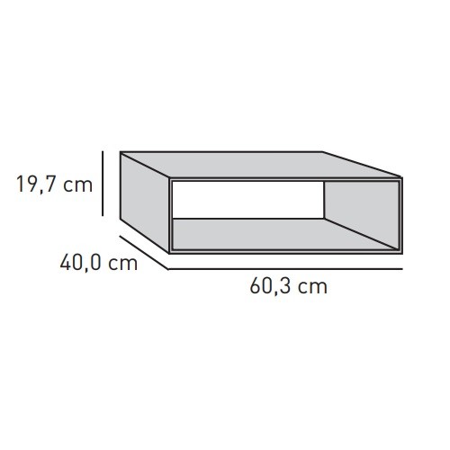 Kaminzubehör Skantherm - Optik-Tunnel-Box, Breite 60,3 cm Kaminzubehör Skantherm - Optik-Tunnel-Box, Breite 60,3 cm