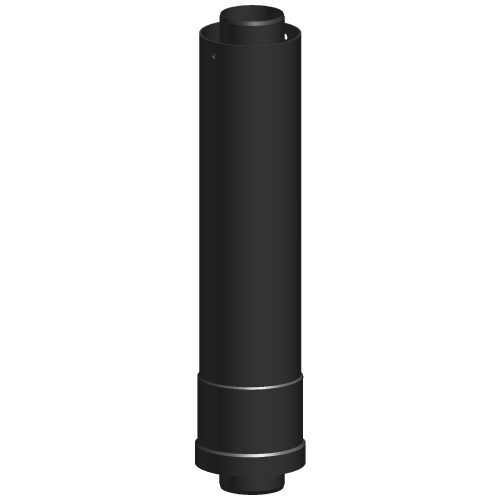 Verlängerung zur Dachhochführung L = 955 mm, schwarz - konzentrisch - Tecnovis TEC-LAS-PP-VL