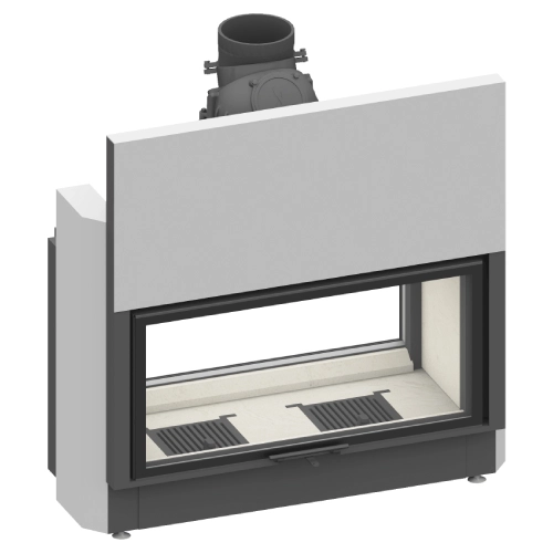 SCHMID Lina TV 10051 h/k Kristall+ Kamineinsatz 10 kW Durchsicht Schiebetür/Kippbar