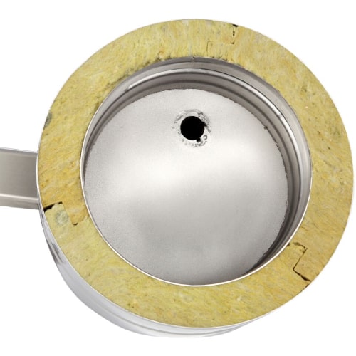 Grundplatte rund mit Kondensatablauf unten und Halterung verstellbar bis 200 mm - Tecnovis TEC-DW-Classic