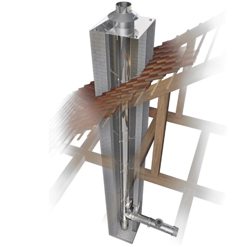 Schornsteinsanierung einwandig Ø 180 mm - Schräder Future EW