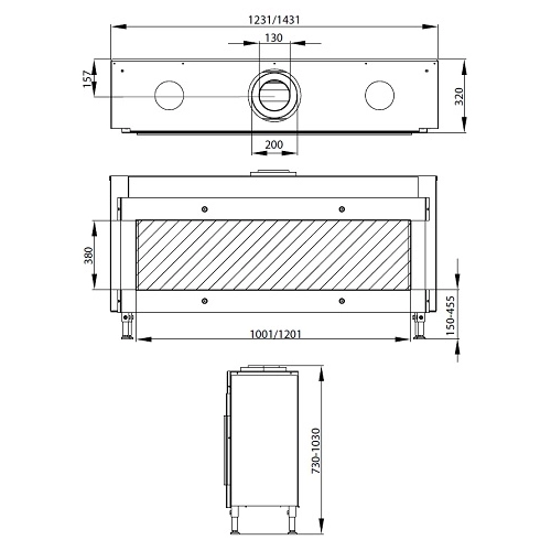 Leda CARISMO 100 F Gaskamin