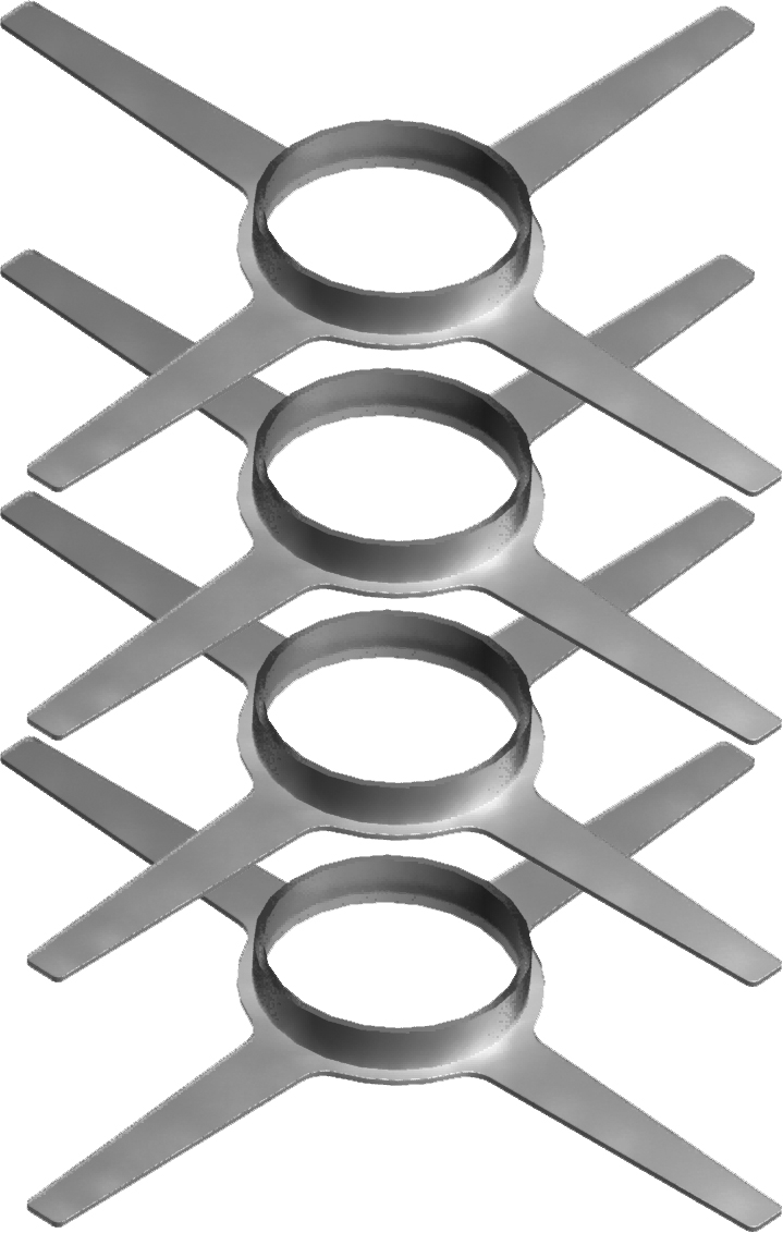 Montageschelle, 4 Stück - Kunststoff für Tecnovis TEC-PPS