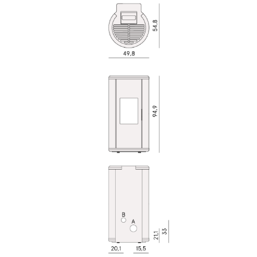 Cadel Sound 7 Ps Pelletofen 7 kW