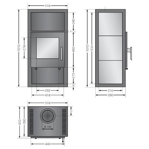 Kaminofen Justus Texas 6 kW