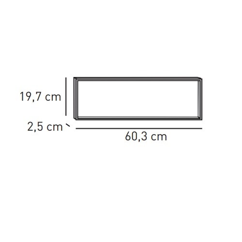 Kaminzubehör Skantherm - Distanzrahmen 2,5 x 60,3 x 19,7 cm für Elements 2.0, Front & 2S/3S Kaminzubehör Skantherm - Distanzrahmen 2,5 x 60,3 x 19,7 cm für Elements 2.0, Front & 2S/3S