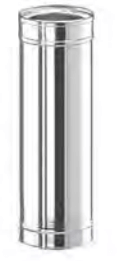 Rohrelement 1000 mm - doppelwandig - Schiedel ICS