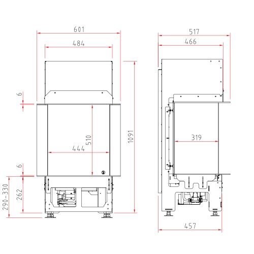 Schmid Ekko G U 45 Gaskamin