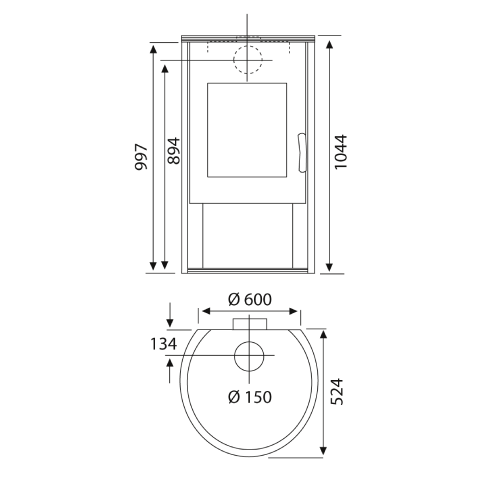 Wamsler Rona Kaminofen 8 kW