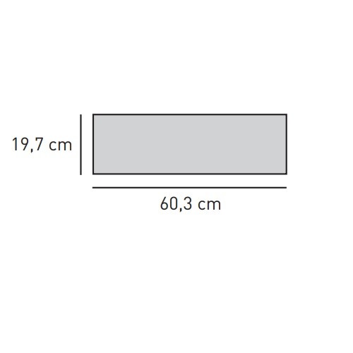 Kaminzubehör Skantherm - Revisionsblech für Optik-Box 60,3 x 19,7 cm