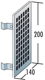 Lüftungsgitter - einwandig - Raab EW-FU