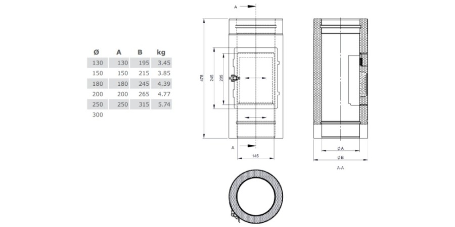 Reinigungselement Design Plus (nur im Innenbereich) - doppelwandig - Tecnovis TEC-DW-Design