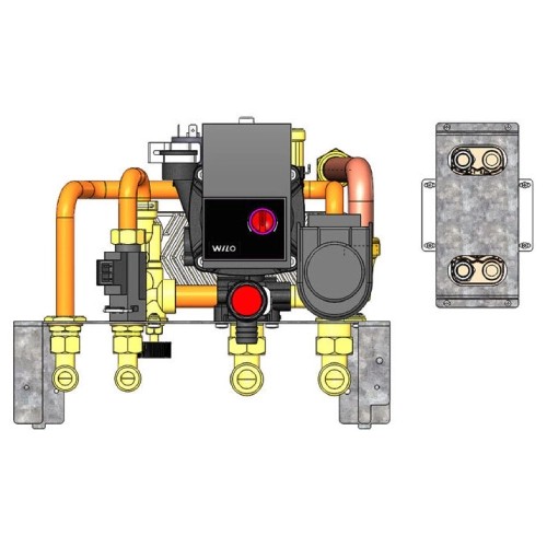 Edilkamin - KIT RW2 mit Sanitär- Warmwasser und mit Anlagentrennung Kaminzubehör Edilkamin - KIT RW2 mit Sanitär- Warmwasser und mit Anlagentrennung Kaminzubehör