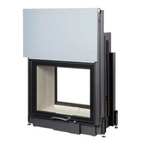 Austroflamm 80x64S II 2.0 Kamineinsatz 10 kW Schiebetür, Durchsicht