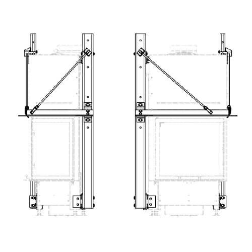 Schmid - Tragrahmensystem inkl. Tragrahmen für Ekko R 55(34) h Kaminzubehör Schmid - Tragrahmensystem inkl. Tragrahmen für Ekko R 55(34) h Kaminzubehör