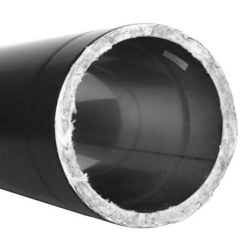 Ofenrohr - doppelwandig - Längenelement 500 mm schwarz - Tecnovis TEC-Protect