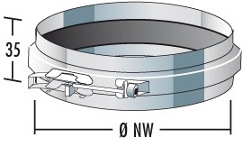 Klemmband für Klemmbanddichtung - einwandig - Raab EW-FU