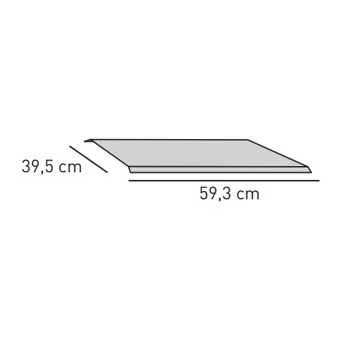 Kaminzubehör Skantherm - Strahlschutzblech 59,3 x 39,5 cm