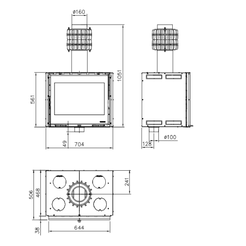 La Nordica Inserto 70 PRS Wide Kamineinsatz 8,1 kW