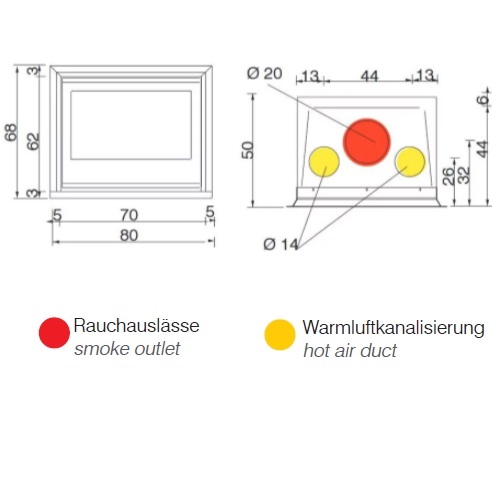 Edilkamin Firebox Luce Plus 62 Kamineinsatz 9,6 kW