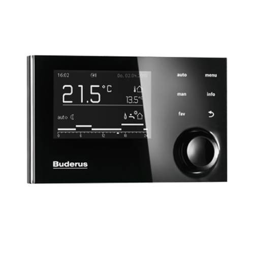 Kaminzubehör Buderus - System-Bedieneinheit RC310 Schwarz