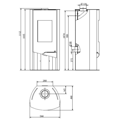 Wamsler N-Line Nevada Kaminofen 5 kW