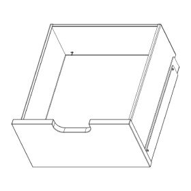 Austroflamm - Holzlade zu Beistellboxen Kaminzubehör