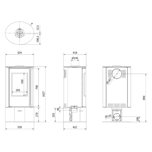 Kratki Erik N Kaminofen 5,5 kW