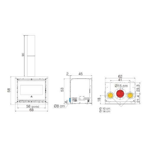 Edilkamin Firebox Evo 54 Kamineinsatz 9,4 kW