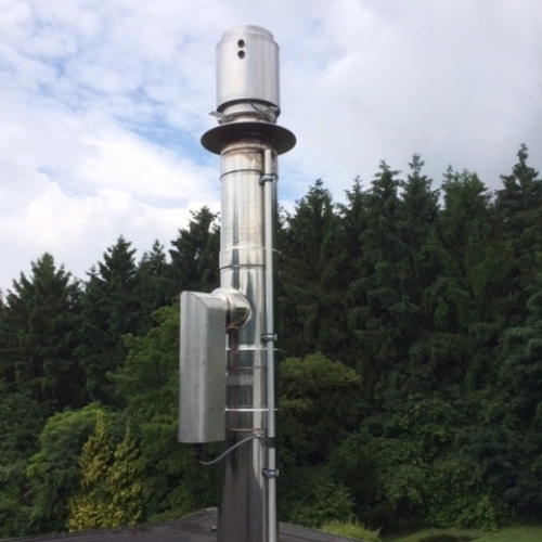 OekoSolve - OekoTube-Outside - Elektrostatischer Partikelabscheider für Edelstahlschornstein