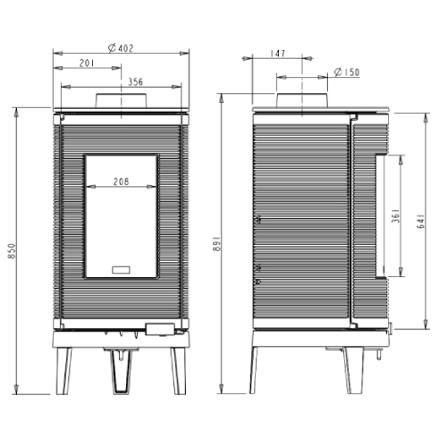 Invicta Okino Kaminofen 7 kW